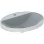 Geberit VariForm beépíthető mosdó 60 cm, ovális, csaplyuk-peremmel, túlfolyó nélkül 500.726.01.2