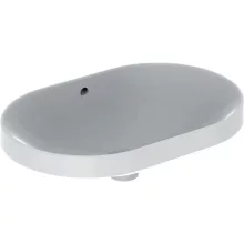   Geberit VariForm beépíthető mosdó 60 cm, ellipszis alak, túlfolyóval 500.728.01.2