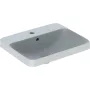 Geberit VariForm beépíthető szögletes mosdó 55 cm, csaplyuk-peremmel, túlfolyóval 500.741.01.2