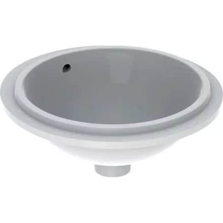 Geberit VariForm alulról beépíthető kerek mosdó 39 cm, túlfolyóval 500.744.01.2
