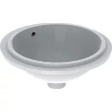   Geberit VariForm alulról beépíthető kerek mosdó 39 cm, túlfolyóval 500.745.01.2