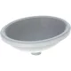 Geberit VariForm alulról beépíthető ovális mosdó 48 cm, túlfolyó nélkül 500.750.01.2