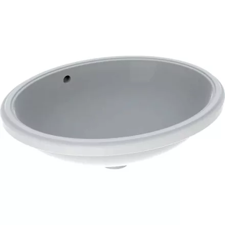 Geberit VariForm alulról beépíthető ovális mosdó 56 cm, túlfolyóval 500.752.01.2