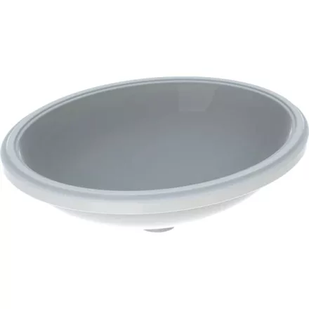 Geberit VariForm alulról beépíthető ovális mosdó 56 cm, túlfolyó nélkül 500.754.01.2