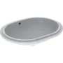 Geberit VariForm alulról beépíthető elliptikus mosdó 61 cm, túlfolyóval 500.757.01.2