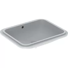   Geberit VariForm alulról beépíthető szögletes mosdó 58 cm, túlfolyóval 500.764.01.2