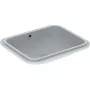 Geberit VariForm alulról beépíthető szögletes mosdó 58 cm, túlfolyóval 500.765.01.2