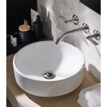   Geberit VariForm pultra ültethető mosdó, kerek, túlfolyó nélkül 500768012 (500.768.01.2)