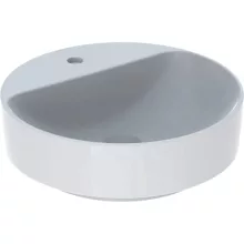   Geberit VariForm pultra ültethető mosdó, kerek, csaplyuk-peremmel, túlfolyó nélkül 500770012 (500.770.01.2)