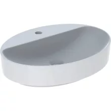   Geberit VariForm pultra ültethető mosdó, ovális, csaplyuk-peremmel, túlfolyó nélkül 500773012 (500.773.01.2)
