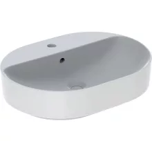   Geberit VariForm pultra ültethető mosdó, csaplyuk-peremmel, túlfolyó látható 500777012 (500.777.01.2)