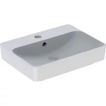   Geberit VariForm pultra ültethető mosdó, szögletes, csaplyuk-peremmel, túlfolyóval 500780012 (500.780.01.2)