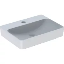   Geberit VariForm pultra ültethető mosdó, szögletes, csaplyuk-peremmel, túlfolyó nélkül 500781012 (500.781.01.2)