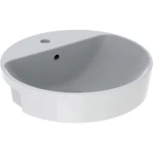   Geberit VariForm félig beépíthető kerek mosdó 50 cm, túlfolyóval 500.782.01.2