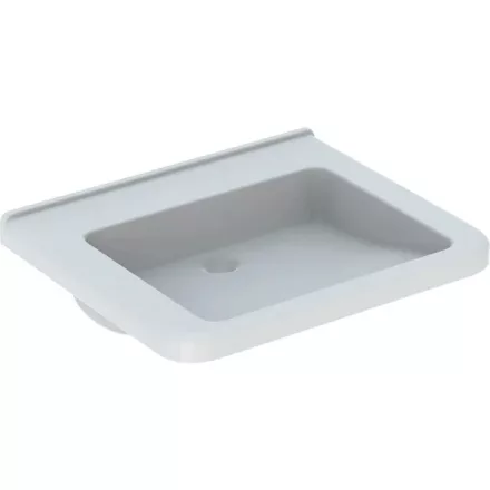 Geberit Selnova Comfort Square akadálymentes mosdó 65 cm, túlfolyó és csaplyuk nélkül 500.790.01.7