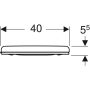 Geberit Selnova Comfort Square alsó rögzítésű akadálymentes WC-ülőke 500.793.01.1
