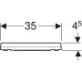 Geberit Xeno2 WC-ülőke Soft-Close, gyorskioldóval 500833011 (500.833.01.1)