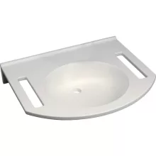   Geberit Publica mosdó kivágással 60x55 cm, túlfolyó és csapfurat nélkül 501.041.00.1
