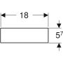 Geberit VariForm fiókbetét 18x37,3cm, H osztású 501.156.00.1