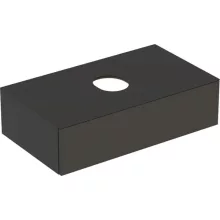   Geberit VariForm alsó szekrény pultra ültethető mosdóhoz 90x51 cm, 1 fiókkal, pakolófelülettel, matt láva 501.166.00.1