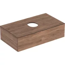   Geberit VariForm alsó szekrény pultra ültethető mosdóhoz 90x51 cm, 1 fiókkal, pakolófelülettel, hikoridió 501.168.00.1