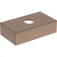   Geberit VariForm alsó szekrény pultra ültethető mosdóhoz 90x51 cm, 1 fiókkal, pakolófelülettel, tölgy 501.169.00.1