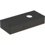 Geberit VariForm alsó szekrény pultra ültethető mosdóhoz 120x51 cm, 2 fiókkal, pakolófelülettel, matt láva 501.172.00.1