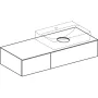 Geberit VariForm alsó szekrény pultra ültethető mosdóhoz 120x51 cm, 2 fiókkal, pakolófelülettel, tölgy 501.175.00.1