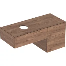   Geberit VariForm alsó szekrény pultra ültethető mosdóhoz 120x51 cm, 3 fiókkal, pakolófelülettel, hikoridió 501.186.00.1