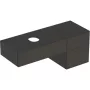 Geberit VariForm alsó szekrény pultra ültethető mosdóhoz 135x51 cm, 3 fiókkal, pakolófelülettel, matt láva 501.190.00.1