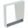 Geberit Selnova Square 2 ajtós tükrös szekrény 58,8x85 cm, magasfényű fehér 501.264.00.1