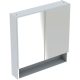 Geberit Selnova Square 2 ajtós tükrös szekrény 78,8x85 cm, magasfényű fehér 501.268.00.1