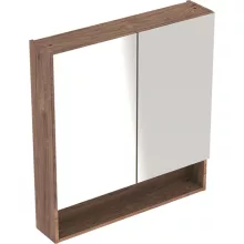   Geberit Selnova Square 2 ajtós tükrös szekrény 78,8x85 cm, hikoridió 501.270.00.1
