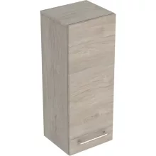   Geberit Selnova Square 1 ajtós középmagas szekrény 33x85 cm, világos hikoridió 501.279.00.1