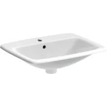   Geberit Selnova Square beépíthető mosdó 55x46 cm, csaplyukkal és túlfolyóval 501.466.00.7