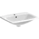 Geberit Selnova Square beépíthető mosdó 55x46 cm, csaplyukkal és túlfolyóval 501.466.00.7