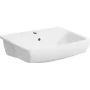 Geberit Selnova Square félig beépíthető 55x45 kerámia mosdó túlfolyóval, fehér 501.467.00.7