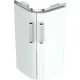 Geberit Selnova Compact 2 ajtós alsó szekrény sarok mosdóhoz 42,5x33 cm, fehér 501.484.00.1