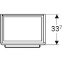 Geberit Selnova Compact 1 ajtós alsó szekrény mosdóhoz 50x36,7 cm, 
 fényezett világosszürke 501.491.00.1