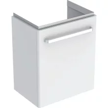   Geberit Selnova Compact 1 ajtós alsó szekrény mosdóhoz 50x36,7cm, fényezett fehér 501.492.00.1