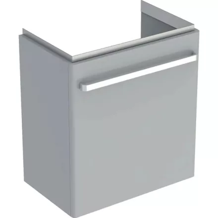 Geberit Selnova Compact 1 ajtós alsó szekrény mosdóhoz 55x36,7cm, fényezett világosszürke 501.493.00.1