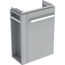   Geberit Selnova Comfort alsó szekrény kézmosóhoz 50 cm, bal oldali törölközőtartó, rövidített kivitel, világosszürke 501.495.00.1