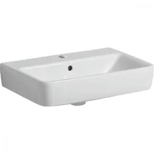   Geberit Selnova Compact 55x37 cm mosdó túlfolyóval, fehér 501.509.00.7