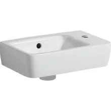   Geberit Selnova Compact jobbos 40x25 cm kézmosó túlfolyóval, fehér 501.517.00.7