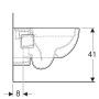 Geberit Selnova fali WC, mélyöblítésű, részben zárt forma, Rimfree 501545011 (501.545.01.1)