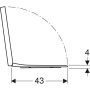 Geberit Selnova Square felső rögzítésű WC-ülőke, lecsapódásgátlós, gyorskioldós zsanérral 501.557.01.1