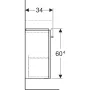Geberit Selnova Compact 45 cm alsó szekrény kézmosóhoz 501.613.01.1 (501613011)