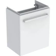   Geberit Selnova Compact 1 ajtós alsó szekrény mosdóhoz 55 cm, szerviztérrel, fényezett fehér 501.614.01.1