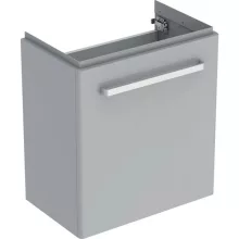   Geberit Selnova Compact 1 ajtós alsó szekrény mosdóhoz 60 cm, szerviztérrel, fényezett világosszürke 501.615.42.1
