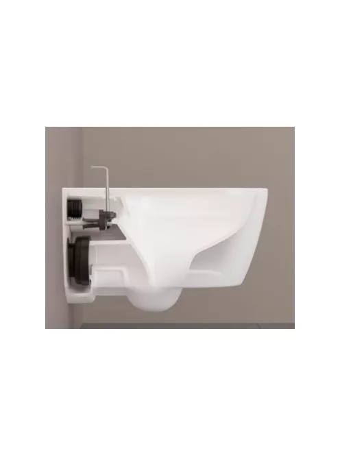 Geberit ICon WC Murale Avec Abattant à Fermeture Douce - Design Rimfree Pour Un Nettoyage Facile - Blanc